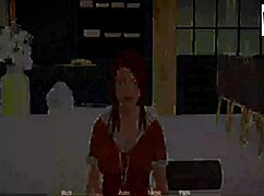 Blonde and Redhead Amateurs in Homemade Hentai Game with Big and Small Tits