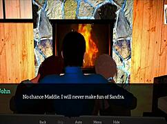 Blonde and Redhead Amateurs in Homemade Hentai Game with Big and Small Tits