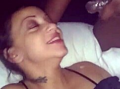 Brook Starr takes double BBC cum shots in hotel threesome