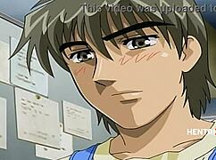 weak boy overwhelmed by milf pussy in wild hentai action! 😲