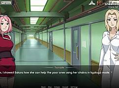 Hey, Tsunade and Tenten give handjobs in a public restaurant scene!