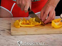 Manroyale stars Santiago Figueroa and Alex Woods in intense anal pounding