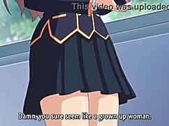 In School, Bent Over Doggystyle In Cartoon 3some Group Anime.