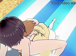 Danganronpa Chihiro Fujisaki And Hiyoko Saionji Engage In Gay ANAL SEX On Beach