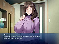 Housewife with big tits fucked by monster cock in anime