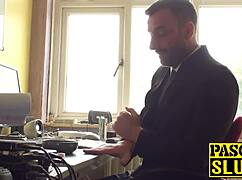 Busty Sub Milf Ass Destroyed Before Having A Taste Of Cum!