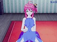 Sakura Miko and Akai Haato in wild Hololive hentai action!