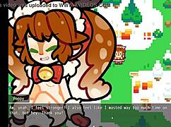 poppy from lol stars in christmas hentai game episode one