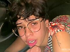 That Uber girl paid with a blowjob after the party!