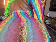 Moee Baby twerking big ass for days with Gibby the Clown