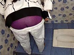 Caught fingering bhabhi in bathroom and fucked pussy