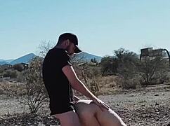 Watch the couple fuck roughly in the car by the road