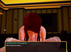 Redhead Riding Hard in Cowgirl Game