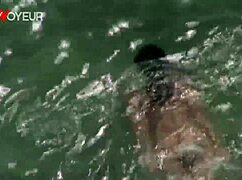 Beach voyeur catches slut wife getting pounded in public.