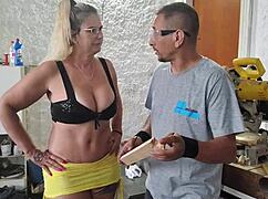 Virgin boy fucks Tiffany Montavani on car for payment.