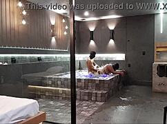 I took my friend to a luxury motel, she loved it and opened up her tight ass