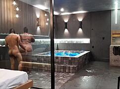 I took my friend to a luxury motel, she loved it and opened up her tight ass