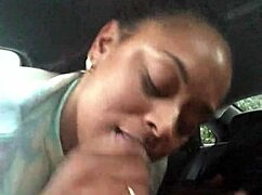 Ebony woman offers public car performance