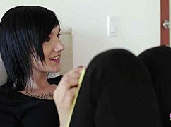 Butch Lesbian Takes Control In Lingerie Scene