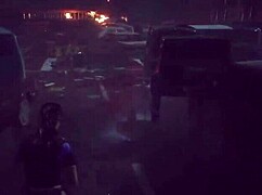 Busty super cop claire redfield dominates with huge tits