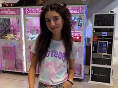 i hit the ball in the hoop 10 times, so now ill let you cum inside my vagina in doggystyle - creampie!