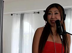 busty asian queen nicole doshi gets intimate with hot guy victor ray