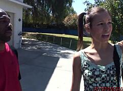 Amber Strikes a BBC Deal for Car Keys with Intense Anal Fucking.