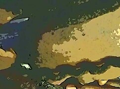 Sensualizing and sucking cock.