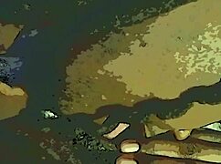 Sensualizing and sucking cock.