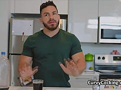 big juicy titty teen 18+ pleases yogi's big dick with blowjob