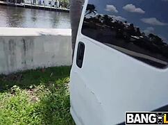 Big ass indulges in horny holiday blowjob and pussy licking