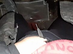 village girl, uh, gets off so hot in cold barn, ya know, solo style