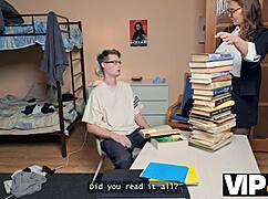 Wow, this Russian tutor with big tits guarantees exam success! 😍