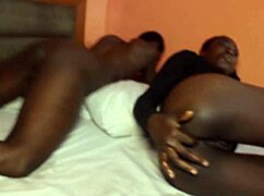 Man, first time anal with black cock and fingering in crazy homemade 3some action!