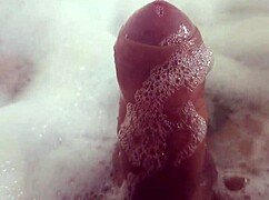 Solo Masturbation in Bubble Bath Bathroom