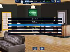 Detailed gameplay in Harem Hotel 34 with various interactions