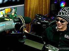 Ruan feels intense arousal as Bibi Griffo twerks on his lap in podcast P�pum no Barraco