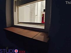 i’m hooked watching my british neighbor in the shower