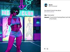 Curvy girl in cute outfit at lust academy