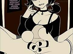 Ashley Graves Gives A Lovely Footjob In Anime Hentai Fetish Animation