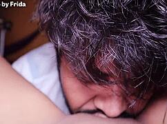 giving oral to sexy frida mexicana till she cums hard. her moans drive me wild.