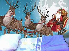 Christmas stripping preview with santa