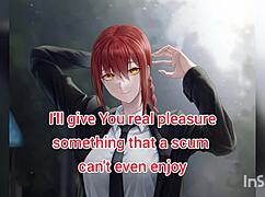 your dick dominates makima in chainsaw man joi