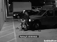 Slutty Brunette Blows Guard to Dodge Office Fine