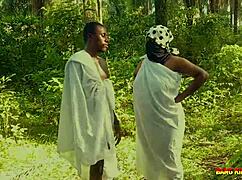 outdoor porn fucking naughty ex girlfriend in the bush, muff diving and licking