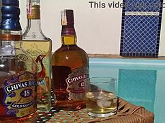 Latina Amateur Gets Anal Creampie In Pool With Big Cock