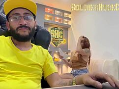 Friend Helps Organize Papers, Leads to Assfucking and Facial