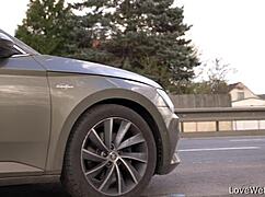 sally caught pissing outdoors in a daring solo moment