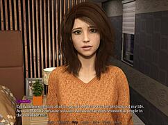 exploring new memories with brunette in game