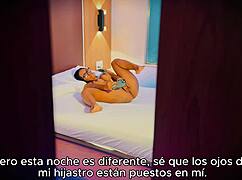 stepmother masturbates as stepson secretly watches her 😏